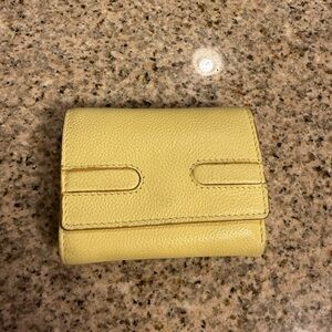 Yellow Leather Women's Wallet